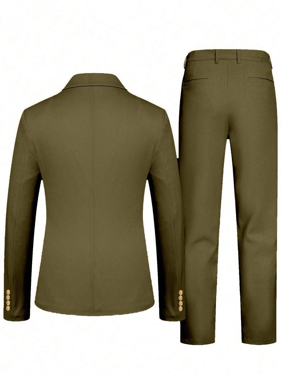 Muško odelo od 2 dela sa jednim dugmetom, slim fit, formalno