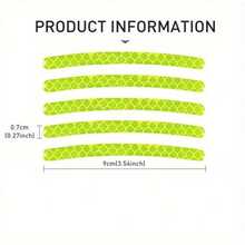 20pcs High-Visibility Reflective Wheel Stickers For Cars, Motorcycles & Bicycles - Durable, Waterproof Decals