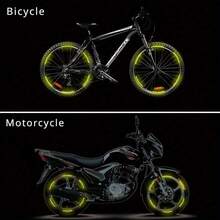 20pcs High-Visibility Reflective Wheel Stickers For Cars, Motorcycles & Bicycles - Durable, Waterproof Decals