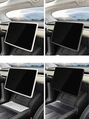 1pc Simple Silicone Rearview Mirror Protective Cover, Car Decor, Fit For Most Cars, Model Y/3 Center Console Protector, Protect Screen, Essential Car Accessory