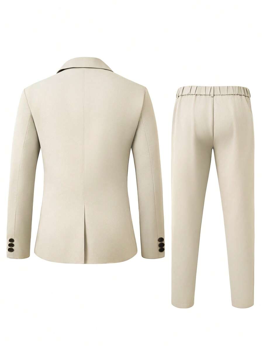 Muški poslovni set sa užim krojem, sako sa špicastim reverima i pantalone