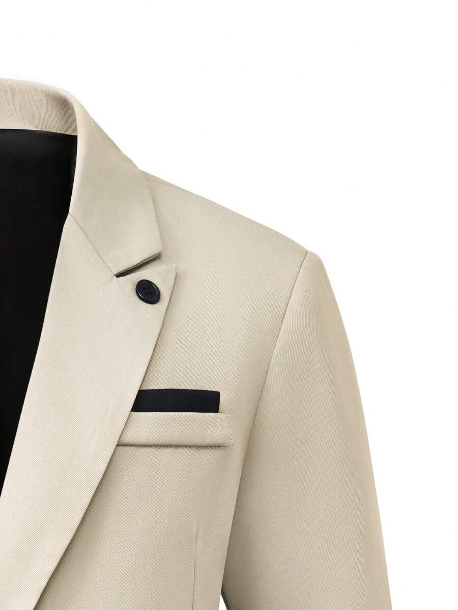 Muški poslovni set sa užim krojem, sako sa špicastim reverima i pantalone