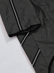 Outdoor Casual Pet Black Raincoat For Night Activities