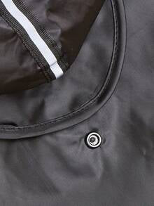 Outdoor Casual Pet Black Raincoat For Night Activities