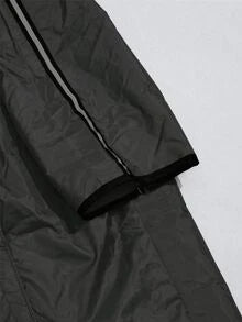 Outdoor Casual Pet Black Raincoat For Night Activities