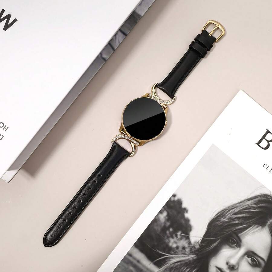 Luksuzna narukvica za sat od mikrovlakna sa C-oblikovanom kopčom sa dijamantom - kompatibilna sa Galaxy Watch 7/6/5/4 (40mm/45mm), Watch 6 Classic (43mm/50mm) i Watch 5 Pro (45mm)