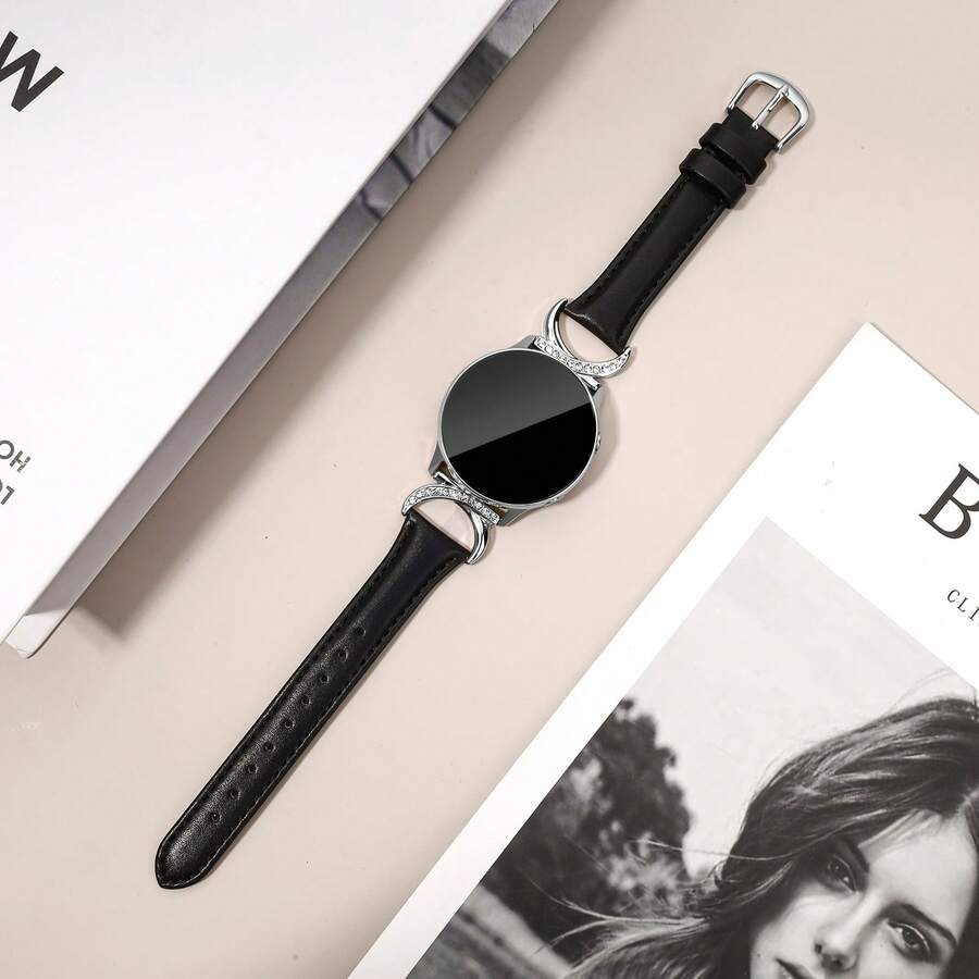 Luksuzna narukvica za sat od mikrovlakna sa C-oblikovanom kopčom sa dijamantom - kompatibilna sa Galaxy Watch 7/6/5/4 (40mm/45mm), Watch 6 Classic (43mm/50mm) i Watch 5 Pro (45mm)