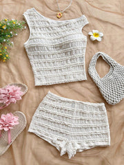 Ženski Letnji Casual Pleteni Set od 2 dela