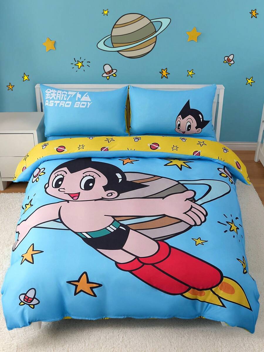SpongeBob SquarePants Set posteljine od 3 komada, mekan i topao brušeni materijal