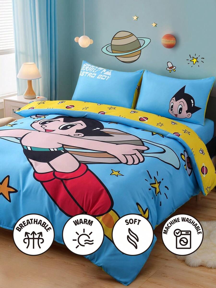 PAW Patrol Set od 3 komada jorgan-navlaka sa printom, od brušene tkanine, mekana i topla