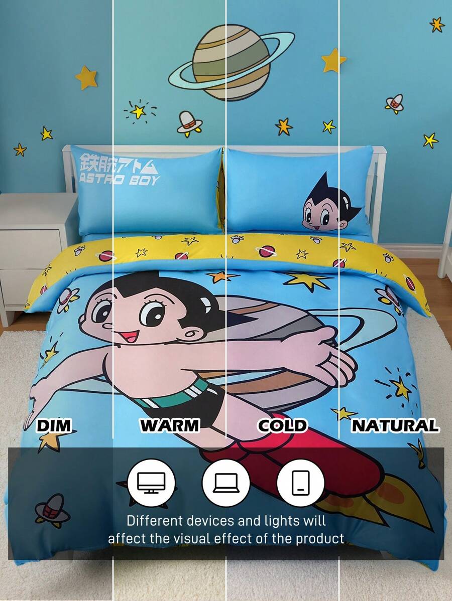 SpongeBob SquarePants Set posteljine od 3 komada, mekan i topao brušeni materijal