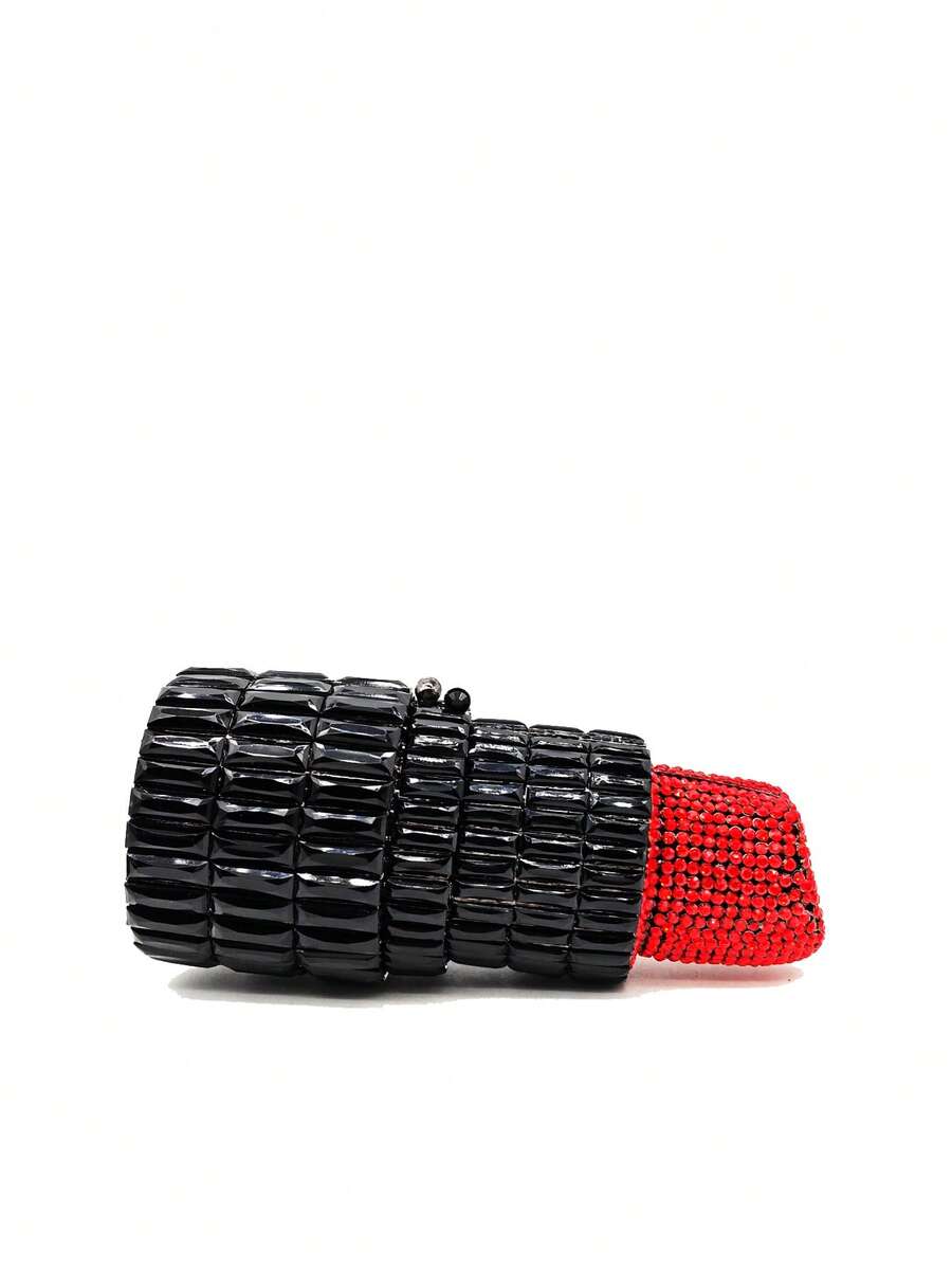 Ženska luksuzna clutch torba novčanik - karmin ,sa štrasom, kristalna moderna