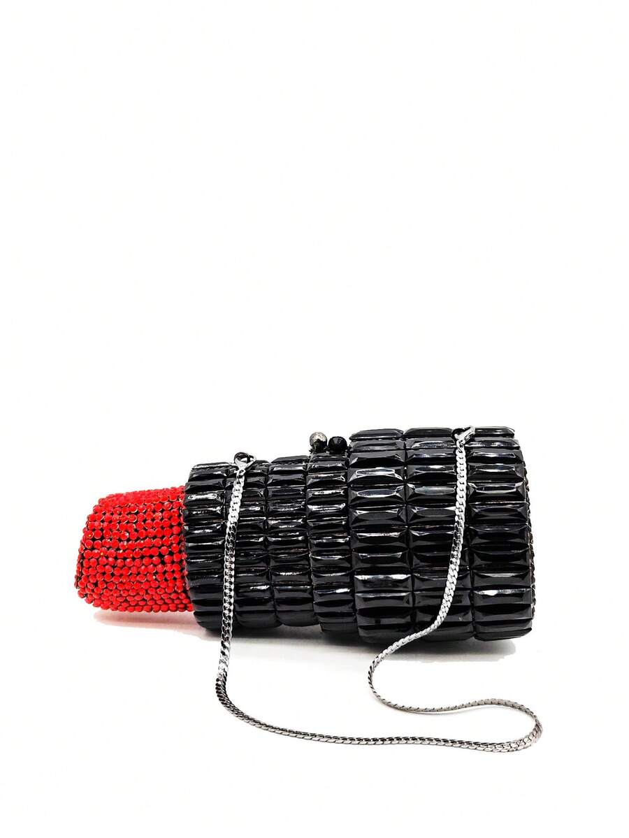 Ženska luksuzna clutch torba novčanik - karmin ,sa štrasom, kristalna moderna