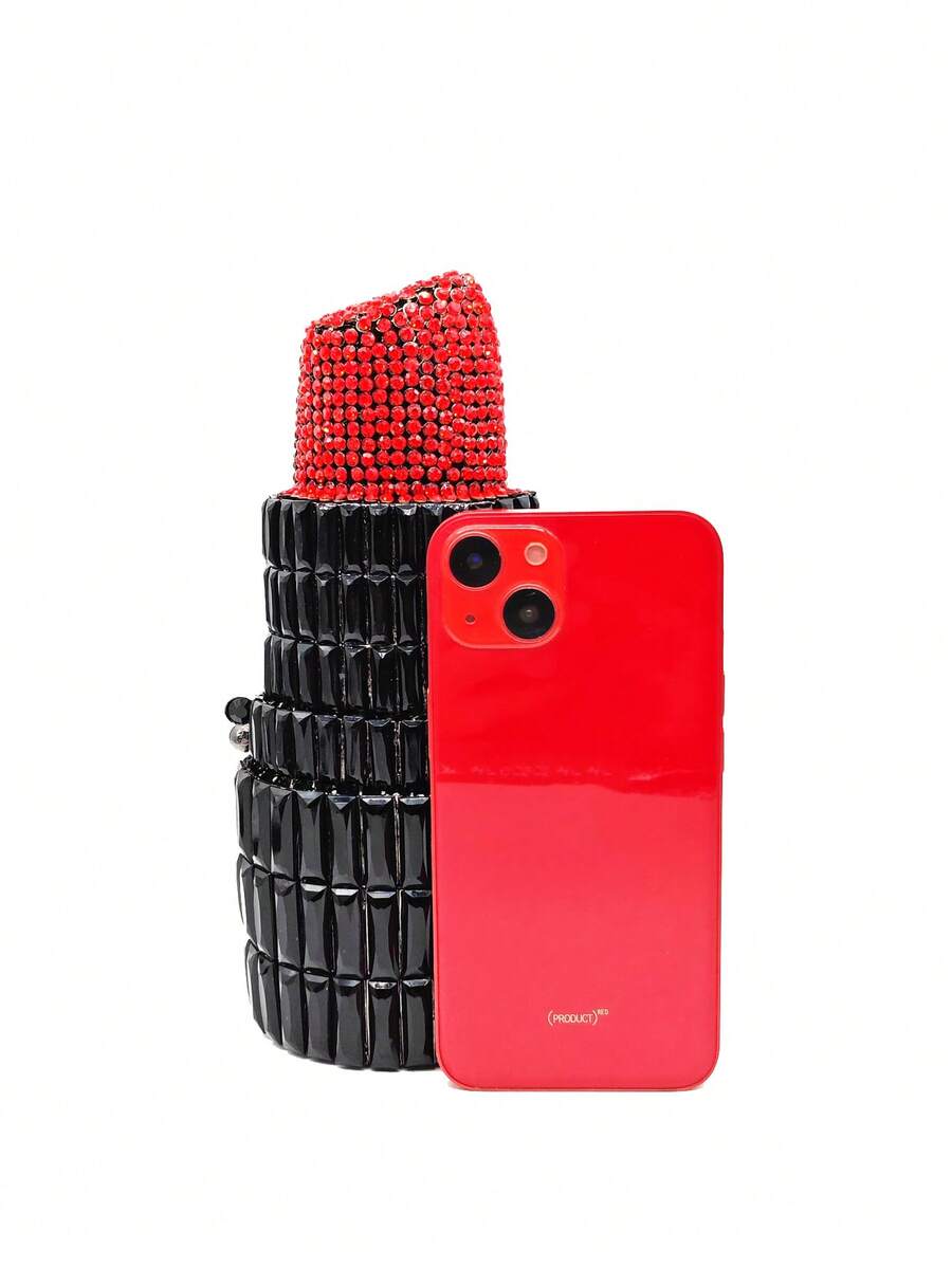 Ženska luksuzna clutch torba novčanik - karmin ,sa štrasom, kristalna moderna
