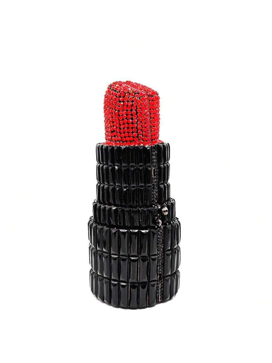 Ženska luksuzna clutch torba novčanik - karmin ,sa štrasom, kristalna moderna