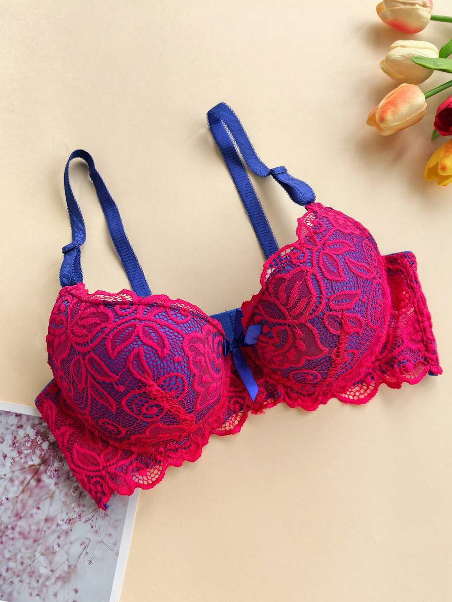 3 komada seksi push-up grudnjak sa čipkastim dizajnom i punjenjem