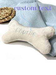 1pc Personalized Dog Bone Toy, Embroidered Dog Toy, Customizable Puppy Name Gift, Pet Customized Gift, For Pet Lovers, Birthday Gift