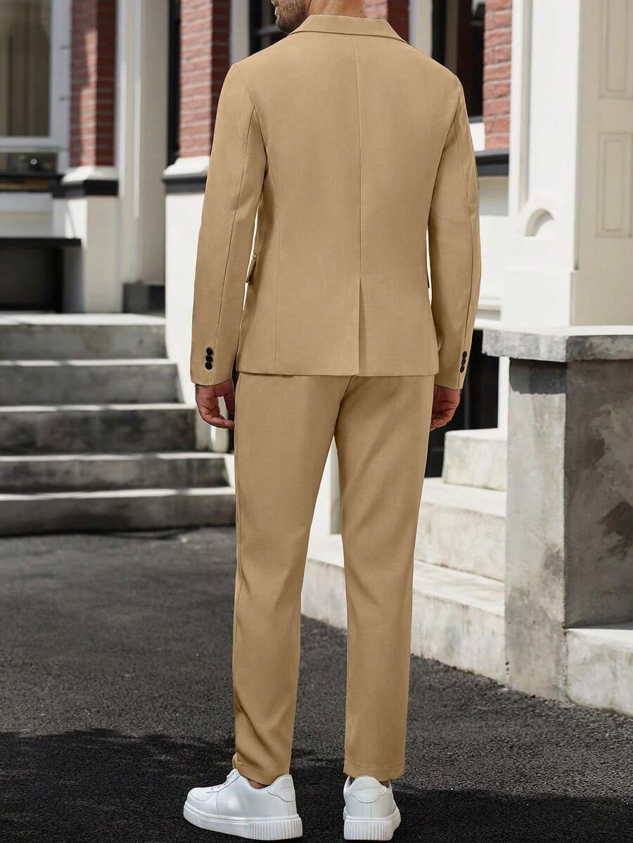 Muški poslovni formalni set sako sa reverom i pantalonama