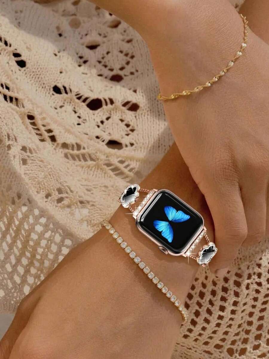 Narukvica kompatibilna sa Apple Watch, ženska crnakompatibilna sa Apple Watch 38/40/41/42/44/45/46/49mm