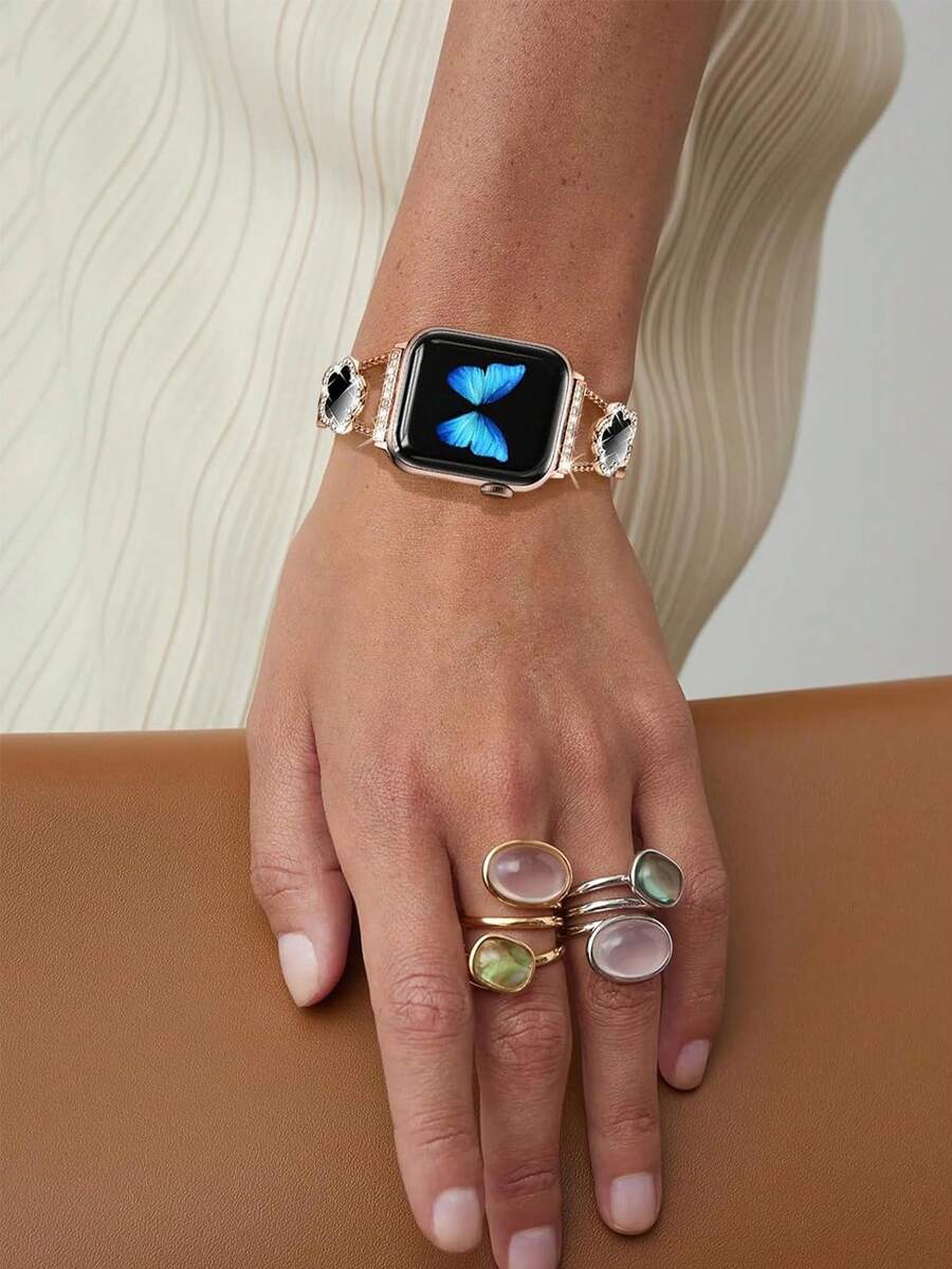 Narukvica kompatibilna sa Apple Watch, ženska crnakompatibilna sa Apple Watch 38/40/41/42/44/45/46/49mm