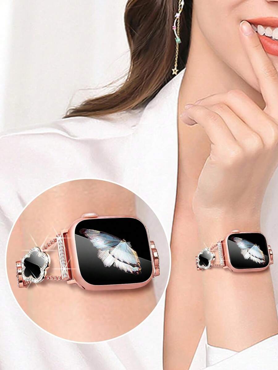 Narukvica kompatibilna sa Apple Watch, ženska crnakompatibilna sa Apple Watch 38/40/41/42/44/45/46/49mm