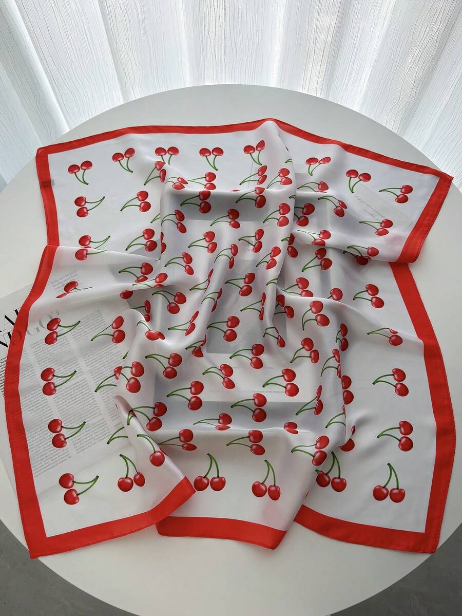 70cm kvadratna marama od imitacije svile sa štampanim uzorkom