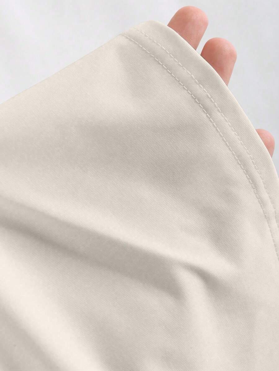 Sweetra Ženska Letnja Majica – Kvadratni Izrez, Nabran Slim Fit Casual Top