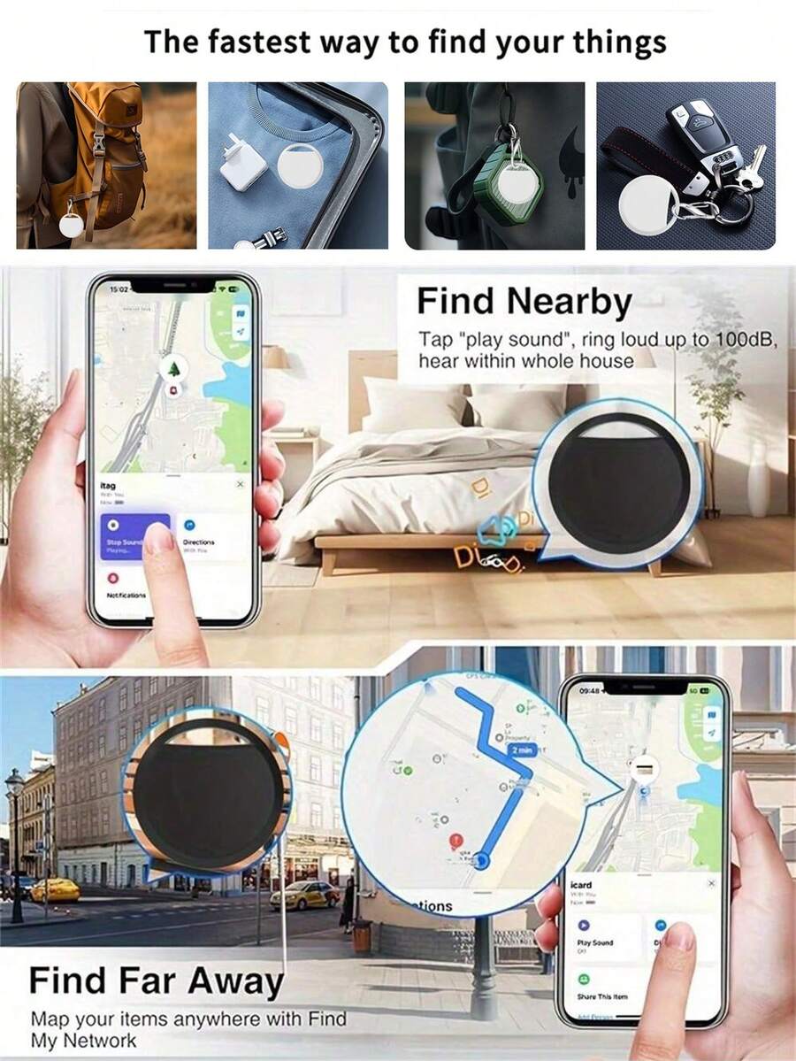 Paket Apple AirTag pametnih tagova, globalni precizan GPS tragač