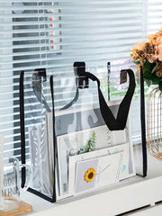 Ženska velika providna PVC torba