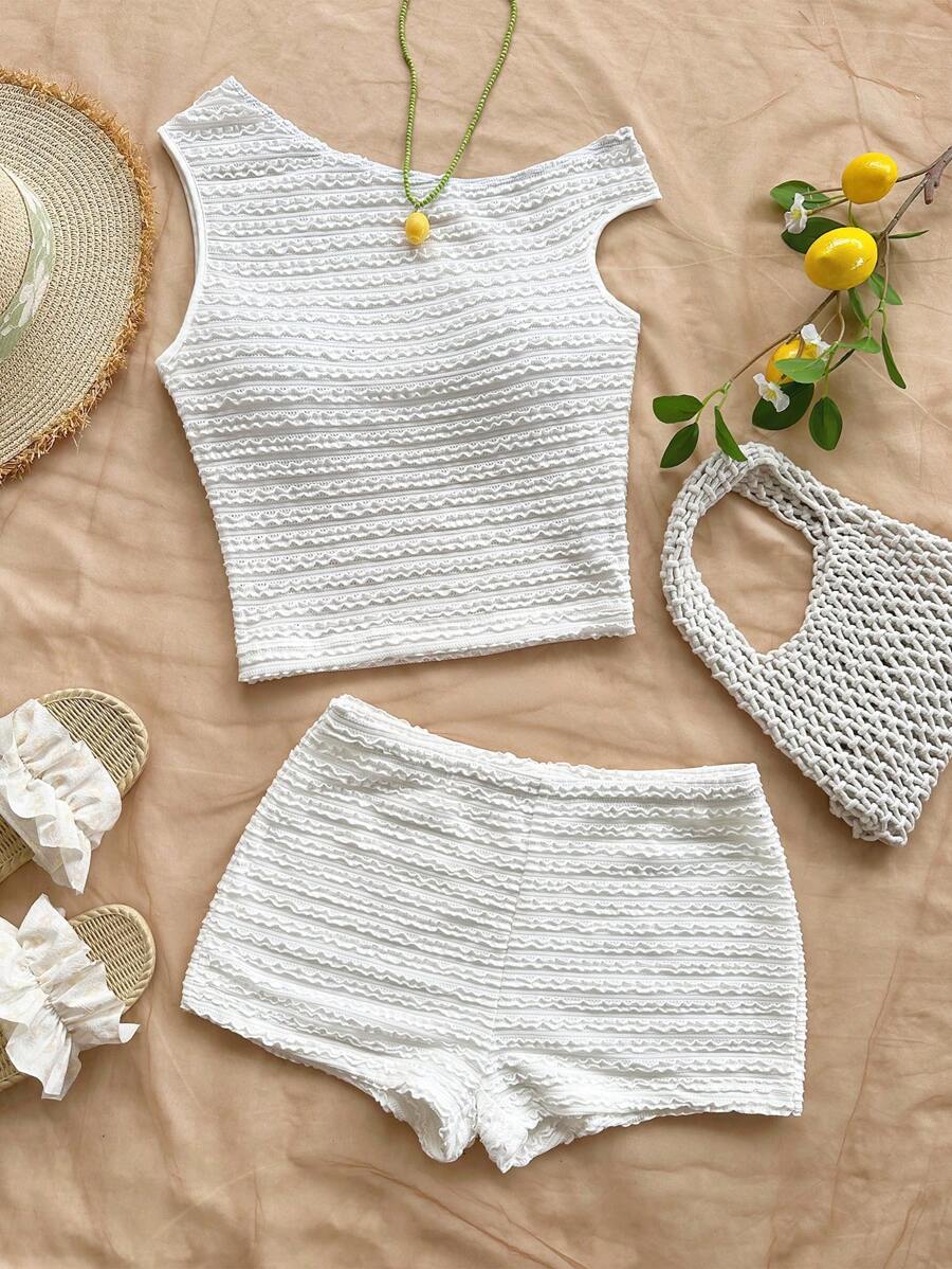 Ženski Letnji Casual Pleteni Set od 2 dela