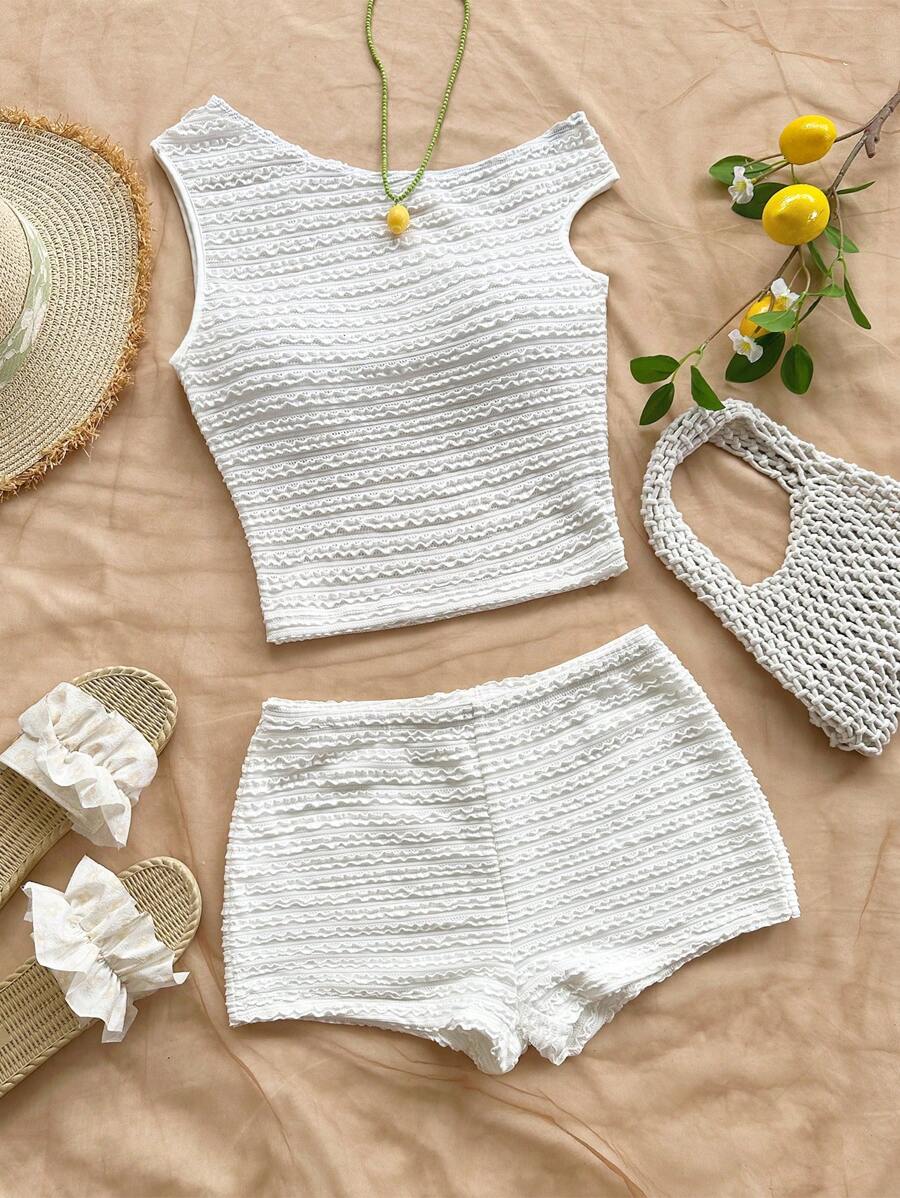 Ženski Letnji Casual Pleteni Set od 2 dela