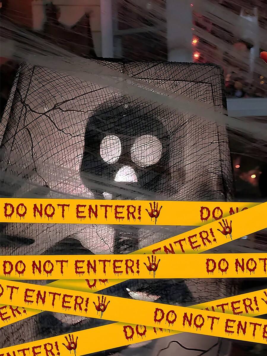 1 komad Halloween krvava traka upozorenja