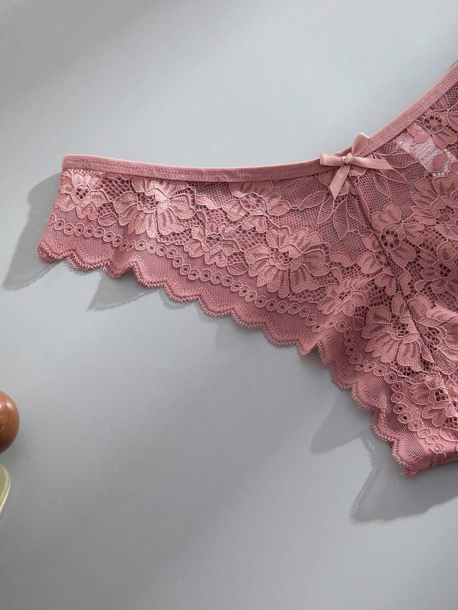12 kom/pakovanje ženske elegantne i udobne bikini gaćice sa čipkastom ivicom