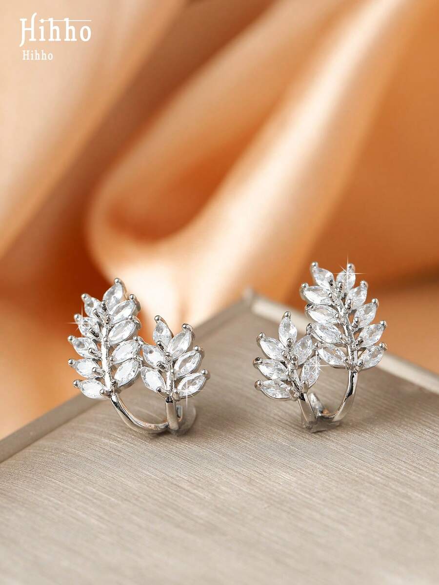 Set glamurozne viseće minđuše sa cvetnim dekorom i detaljima od bakra i kubnog cirkona za žene, za sastanke, poklon za Valentinovo, mamu, majku, Majčin dan