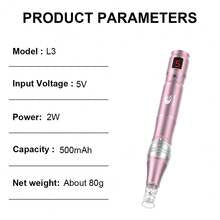MAS PEN 500mAh High-Frequency Quiet Electric Microneedle Beauty Pen, Comes With 10 Replaceable Needle Heads