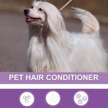 2pcs/50ml Pet Fur Conditioner, Pet Hair Cleaning & Care, Fluffy & Soft, Detangling, Anti-Matting, Anti-Frizz, Smoothing
