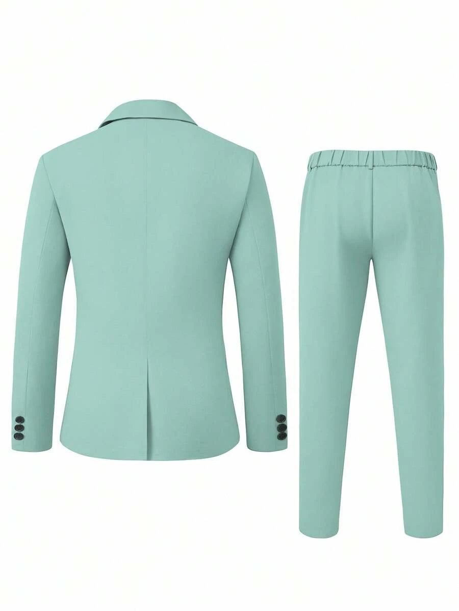 Muški poslovni set sa užim krojem, sako sa špicastim reverima i pantalone
