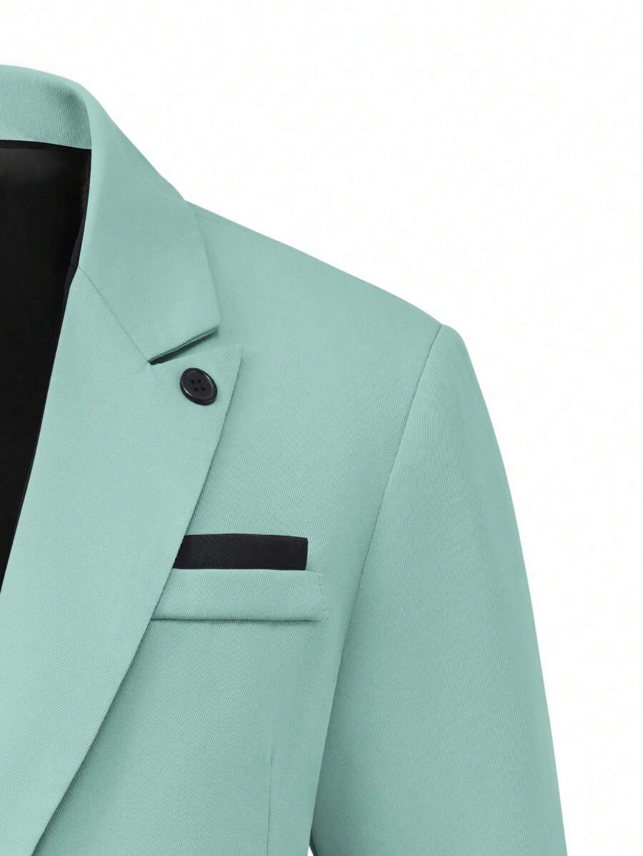 Muški poslovni set sa užim krojem, sako sa špicastim reverima i pantalone