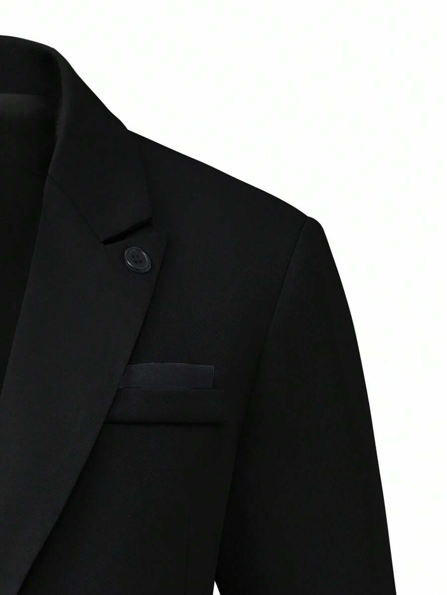 Muški poslovni set sa užim krojem, sako sa špicastim reverima i pantalone