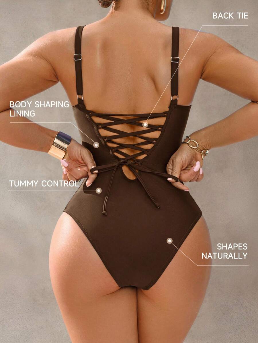 Shapewave Ženski kupaćii kostim sa kontrolom stomaka elegantan i ležeran
