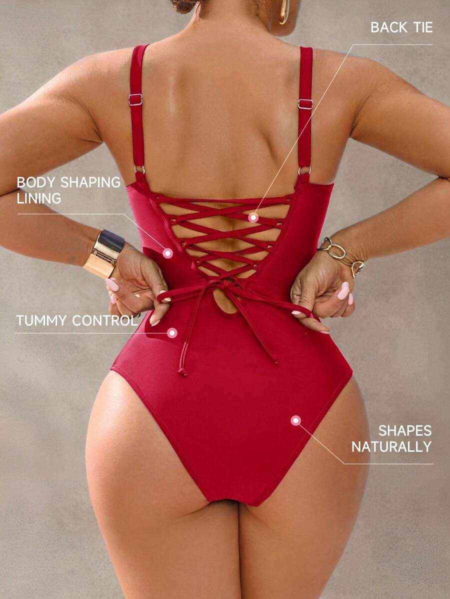 Shapewave Ženski kupaćii kostim sa kontrolom stomaka elegantan i ležeran