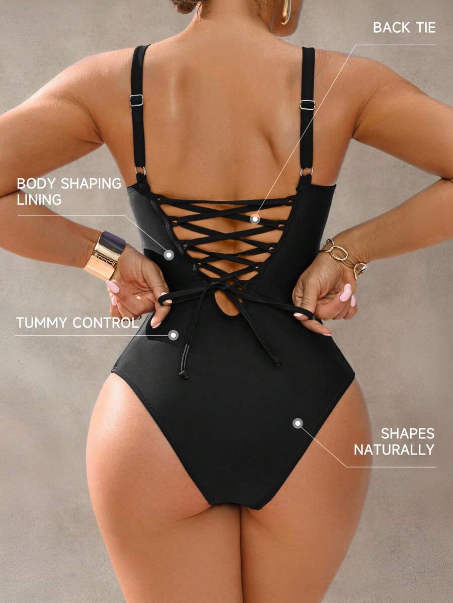 Shapewave Ženski kupaćii kostim sa kontrolom stomaka elegantan i ležeran