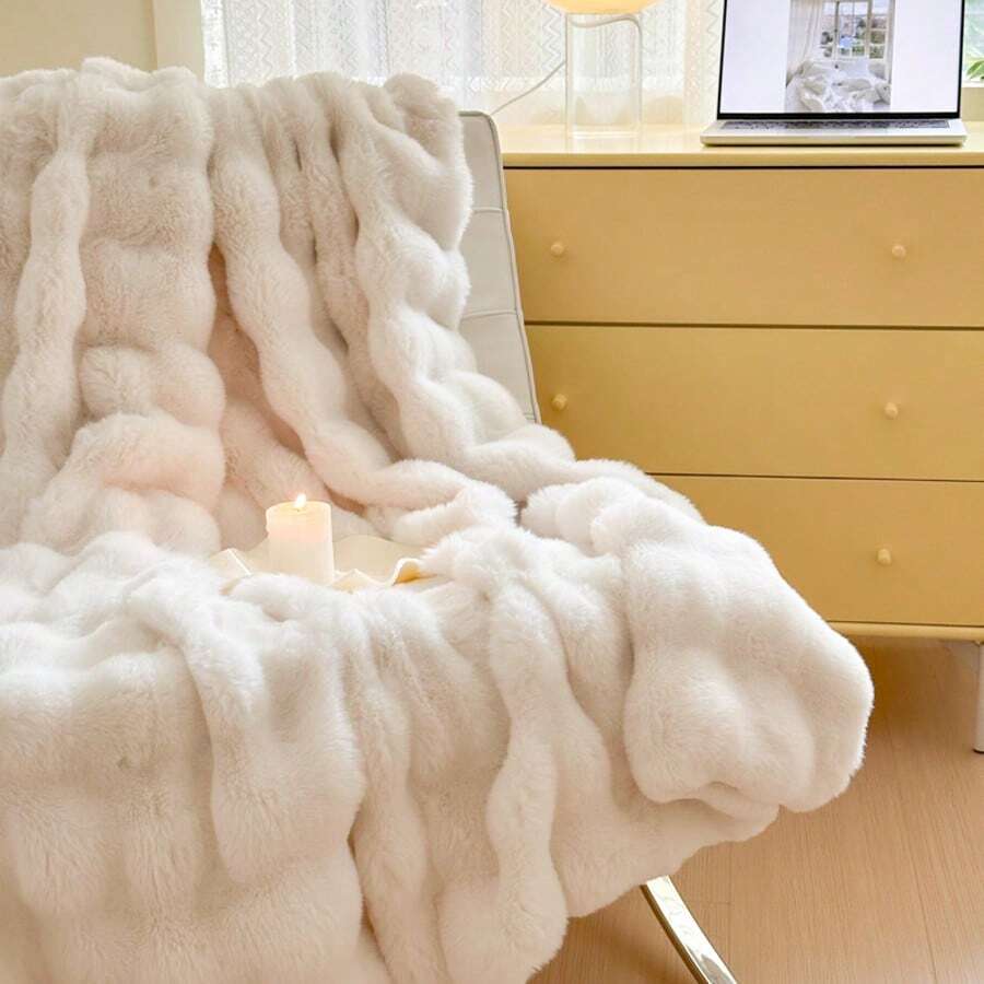 Super mekano i udobno ćebe od veštačkog krzna, pufnasto debelo plišano ćebe