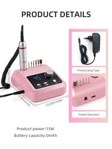 High Quality Electric Nail Grinder, 45,000 RPM, Electric Nail File, HD Display, Metal Nail Art Pen, Professional Electric Nail Drill Grinder