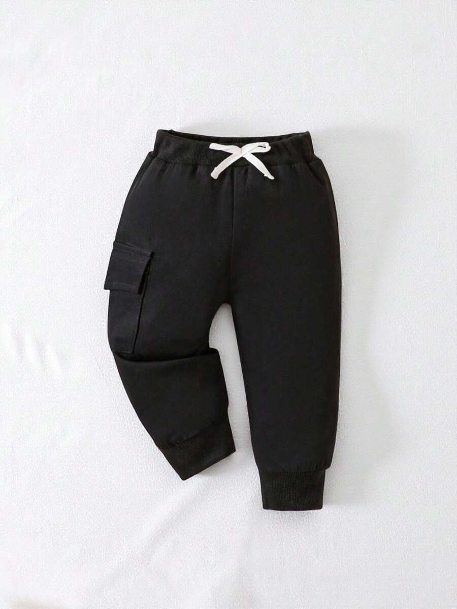 3 komada ležernih mekih sportskih pantalona sa kargo džepovima za bebe dečake