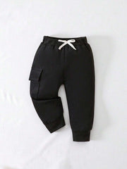 3 komada ležernih mekih sportskih pantalona sa kargo džepovima za bebe dečake