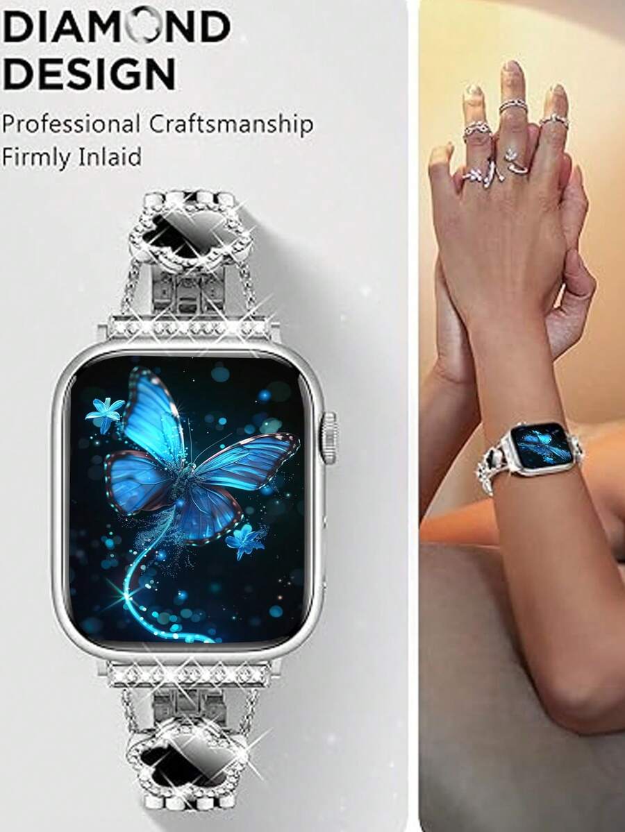 Narukvica kompatibilna sa Apple Watch, ženska crnakompatibilna sa Apple Watch 38/40/41/42/44/45/46/49mm