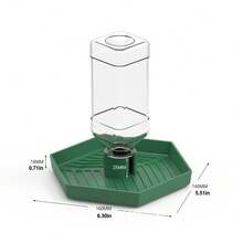 1pc Automatic Reptile Drinking Water Bowl, Suitable For Turtles, Geckos, Lizards, Reptile Water Feeder Plastic Dish