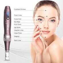 Professional Microneedling Pen Set (10pcs/15pcs), Includes 0.25mm Replacement Needles, Dr.Pen A10 Microneedling Pen