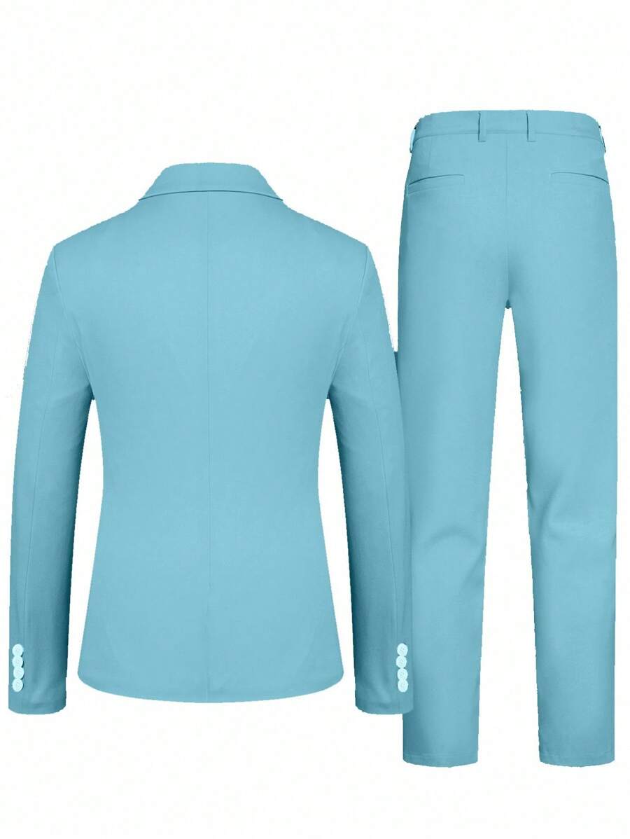 Muško odelo od 2 dela sa jednim dugmetom, slim fit, formalno